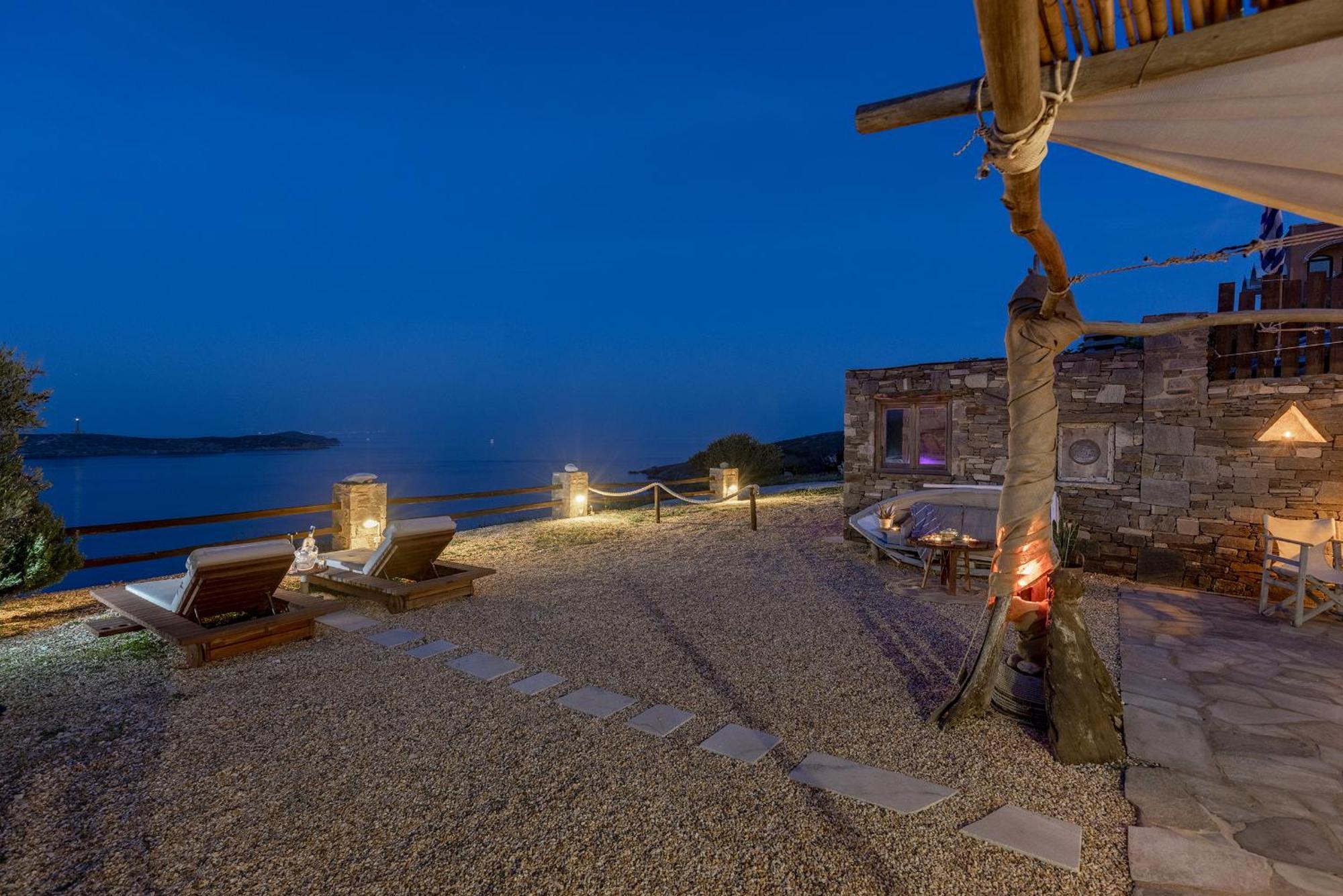 Aegean View - Seaside Apartment In Syros Azolimnos Exterior foto