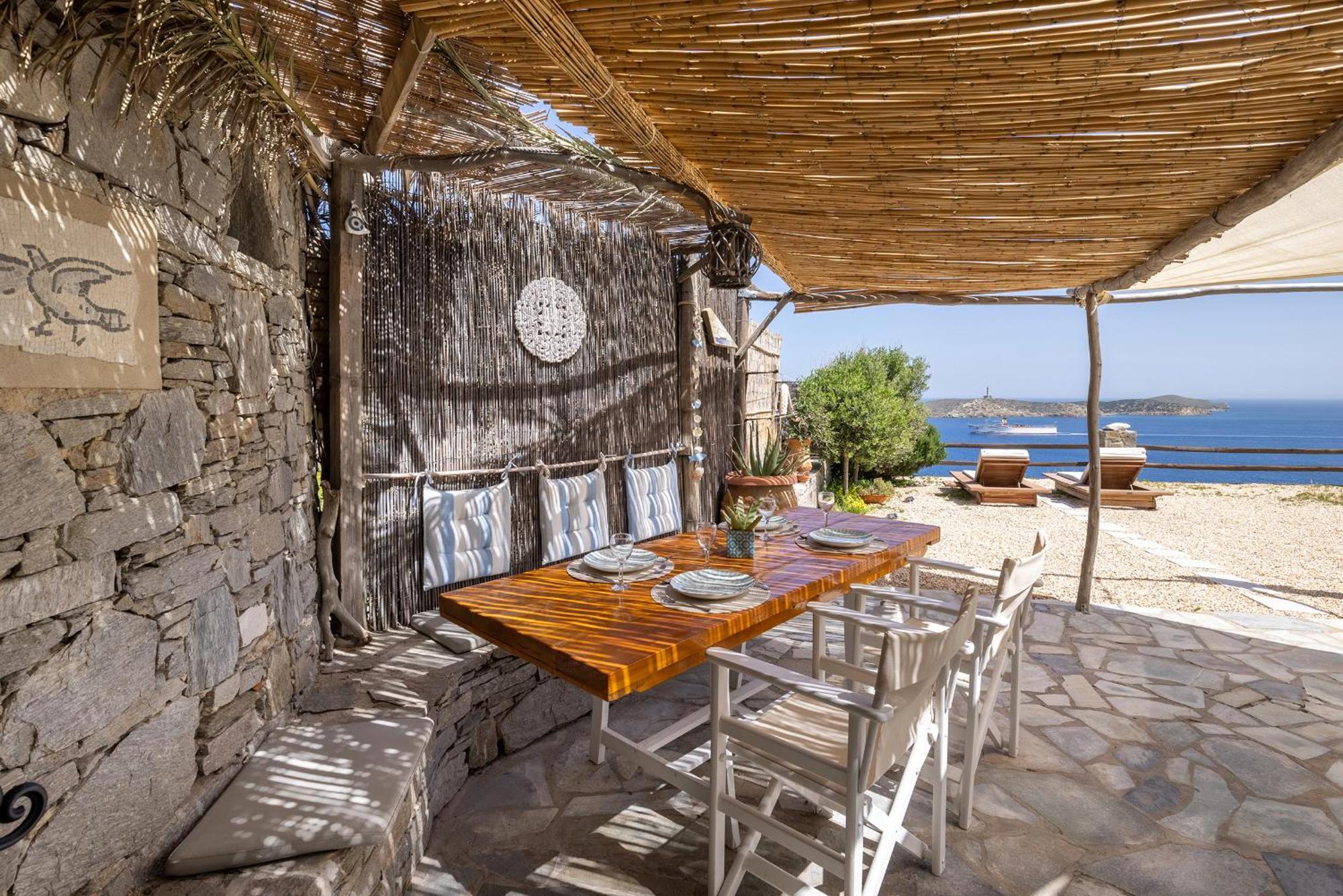 Aegean View - Seaside Apartment In Syros Azolimnos Exterior foto
