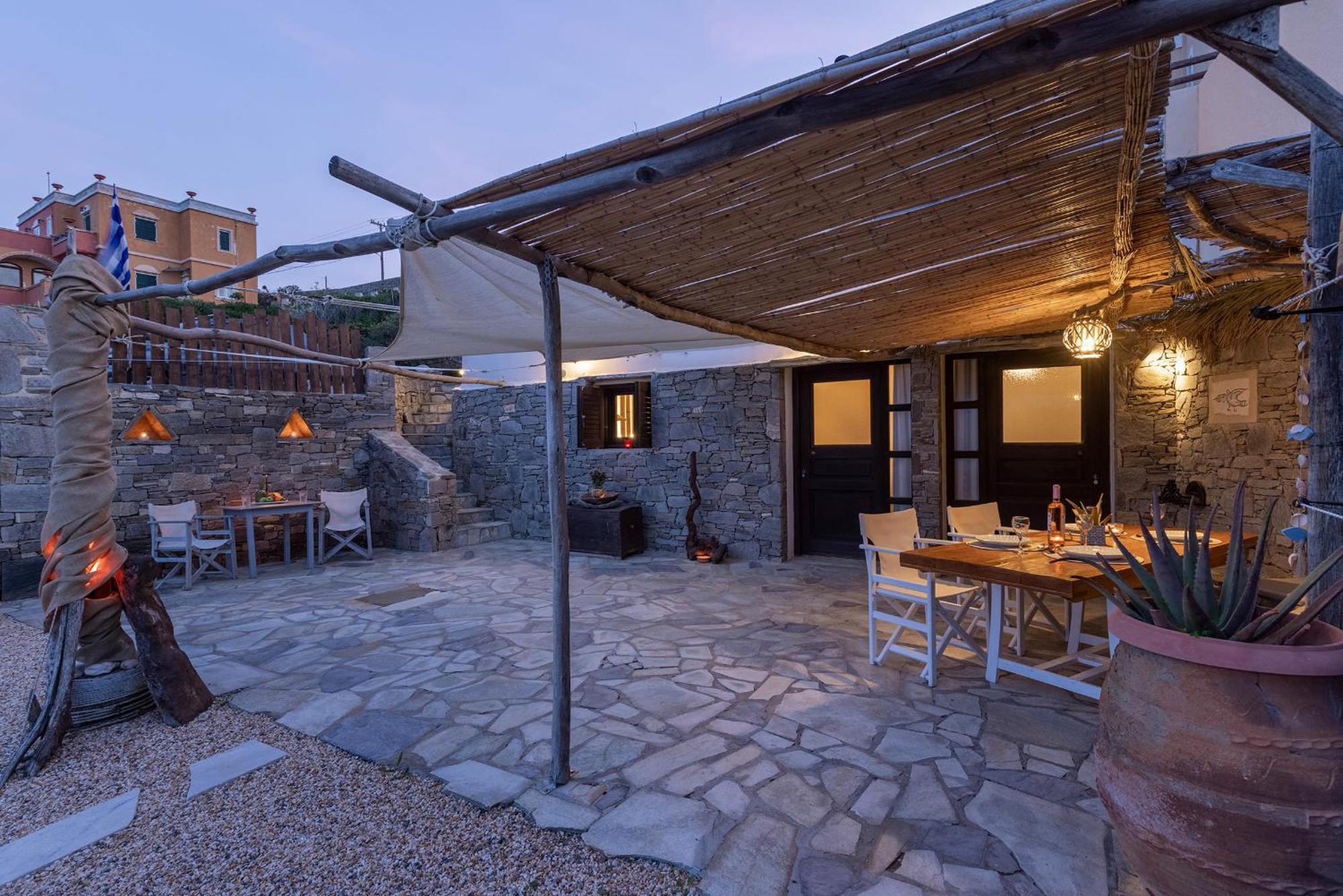 Aegean View - Seaside Apartment In Syros Azolimnos Exterior foto