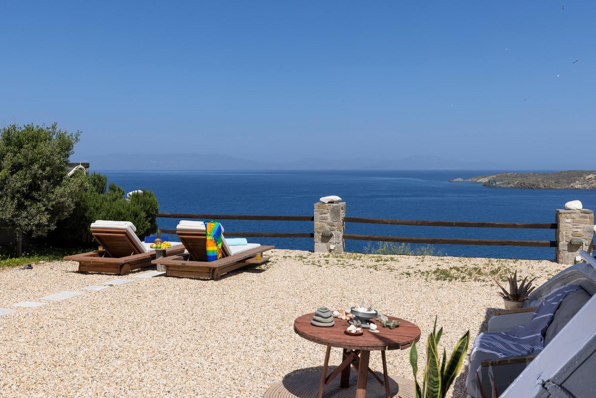 Aegean View - Seaside Apartment In Syros Azolimnos Exterior foto
