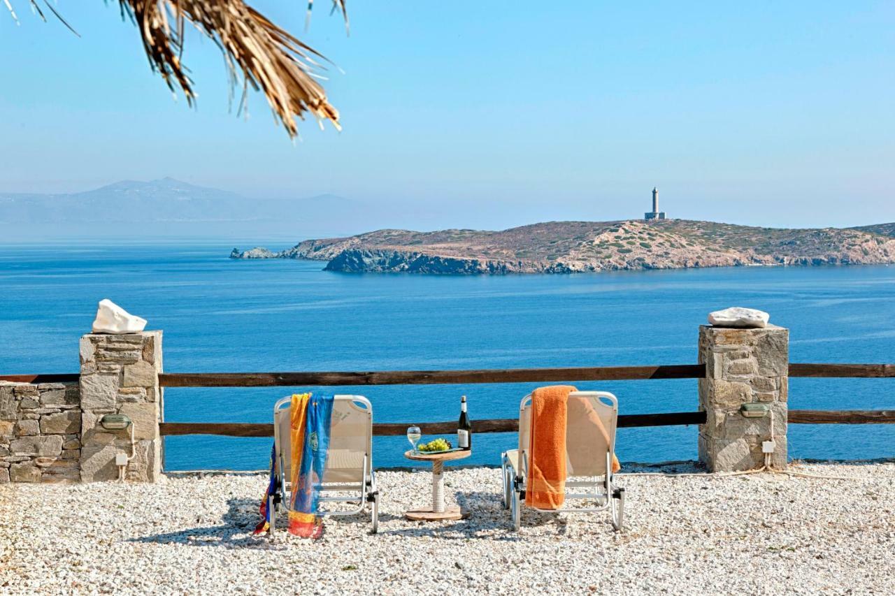 Aegean View - Seaside Apartment In Syros Azolimnos Exterior foto